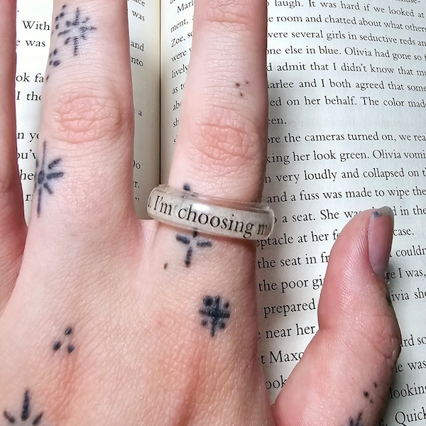 The Selection Book Page Ring | Each Ring VARIES | Customize Your Quote!