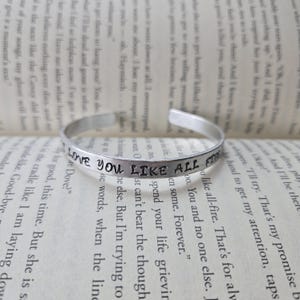 Like All-Fire Metal Stamped Bracelet