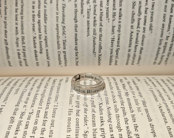 Fourth Wing Book Page Ring
