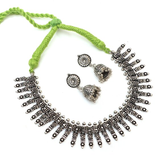 Oxidised thread hotsell jewellery