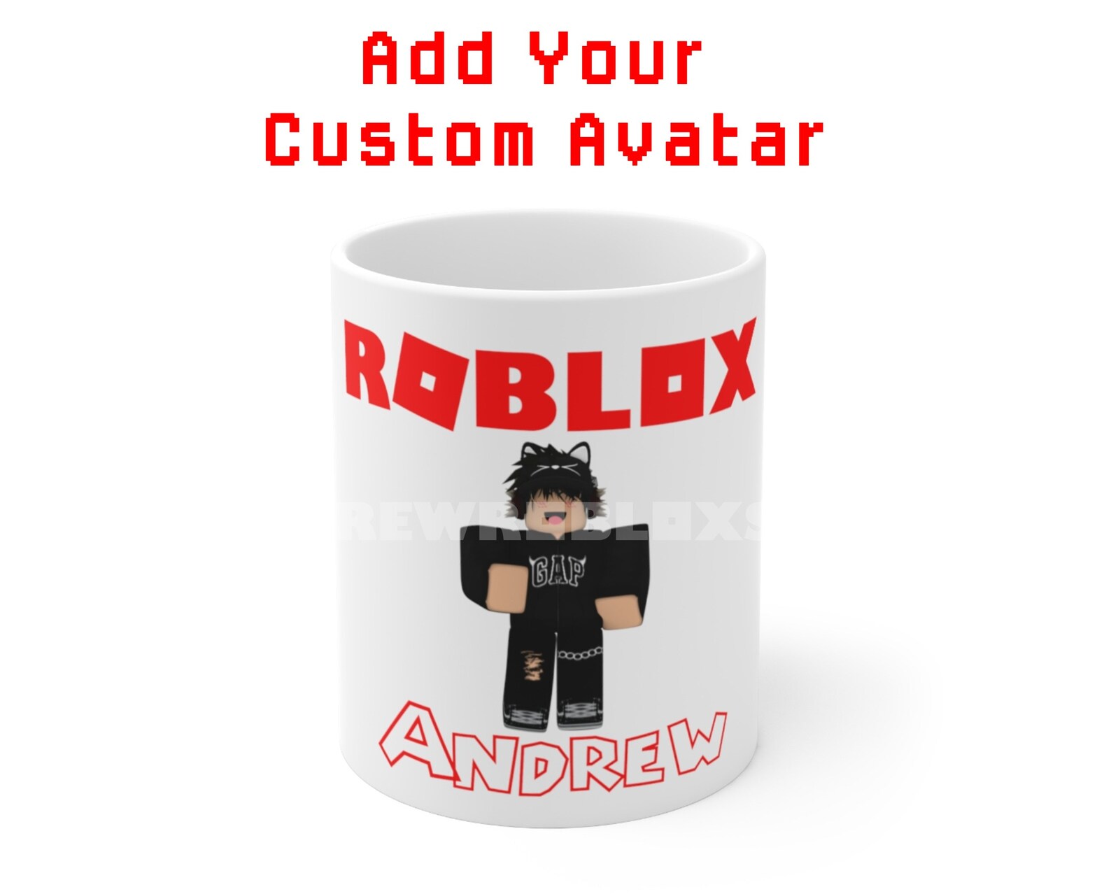 Personalized Roblox Mug with Custom Avatar Boy Roblox Etsy