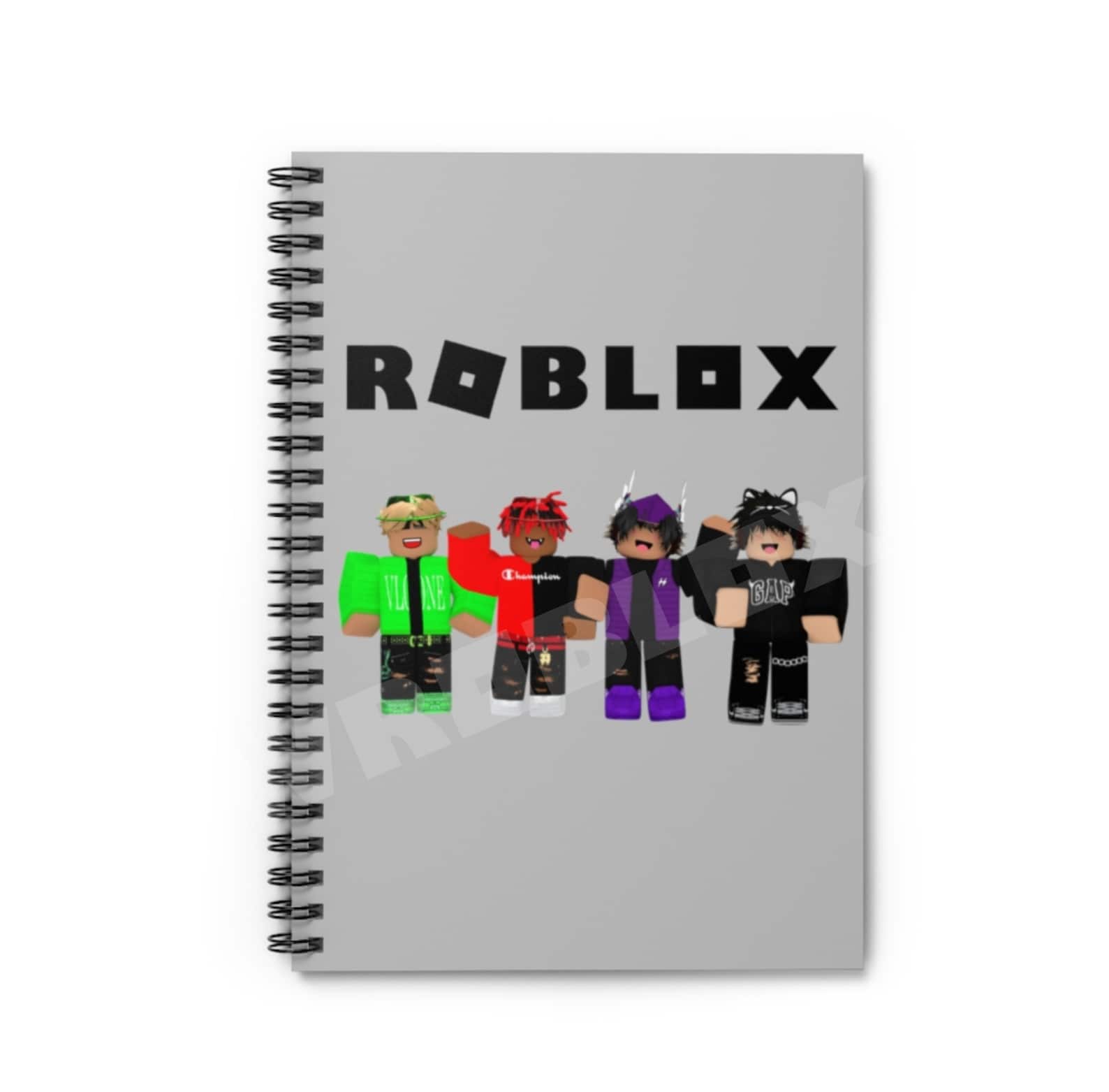 Boy Roblox Spiral Notebook Ruled Line Boy Roblox Birthday | Etsy