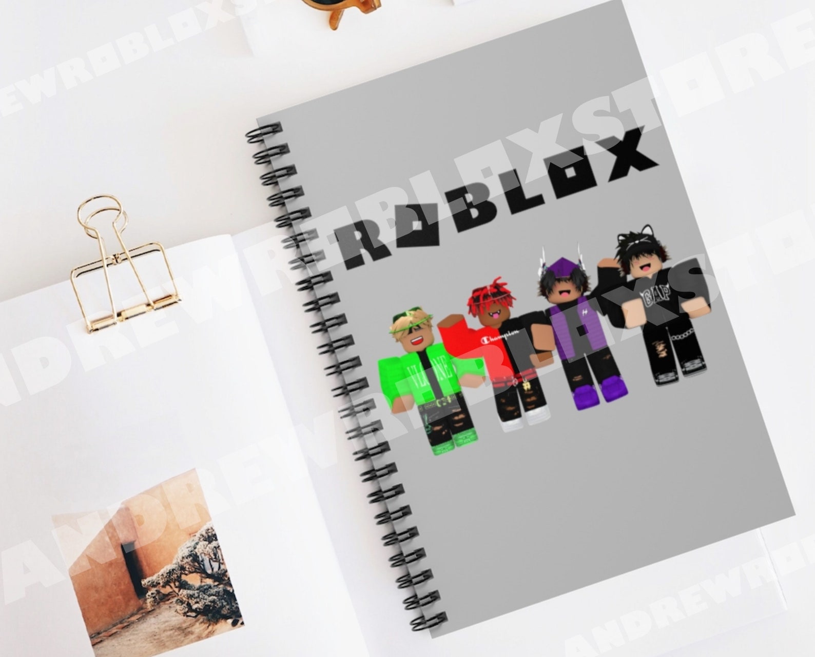 Boy Roblox Spiral Notebook Ruled Line Boy Roblox Birthday | Etsy