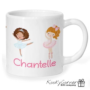 Personalised Ballerina Children's Unbreakable Children's Mug, Available in 2 Sizes.