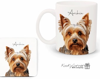 Personalised Yorkshire Terrier Dog Mug