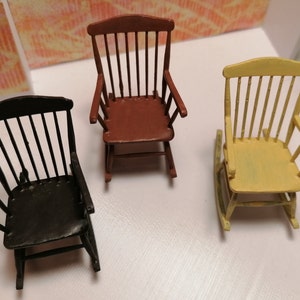 Doll size rocking outlet chair