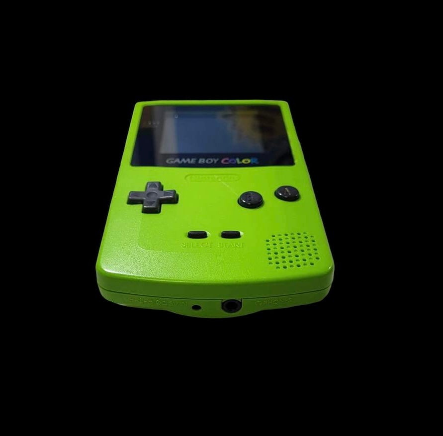 Vintage Nintendo Game Boy Color Lime Green Console Authentic Etsy Australia