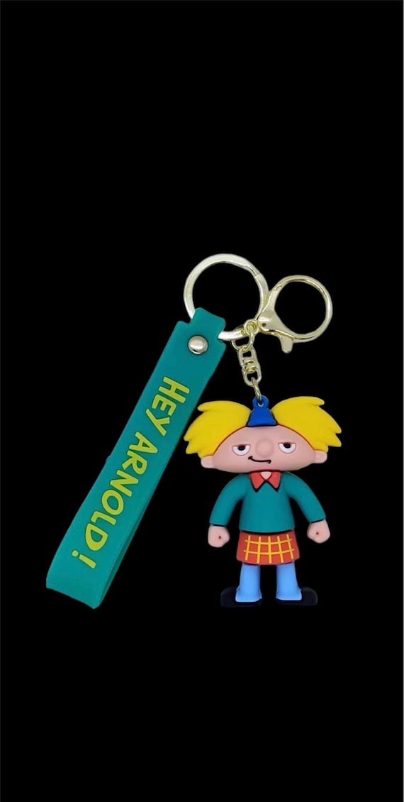 Hey Arnold! Kawaii Cartoon Action Figure Keychain… - image 1