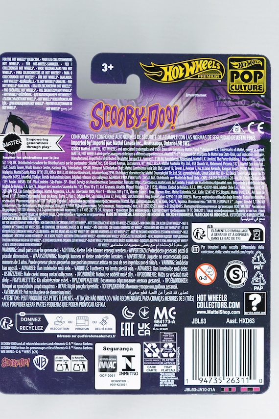 Van Scooby Doo Achat - Mystery Machine Van - Modèle Die-Cast 1:64 (6 Cm