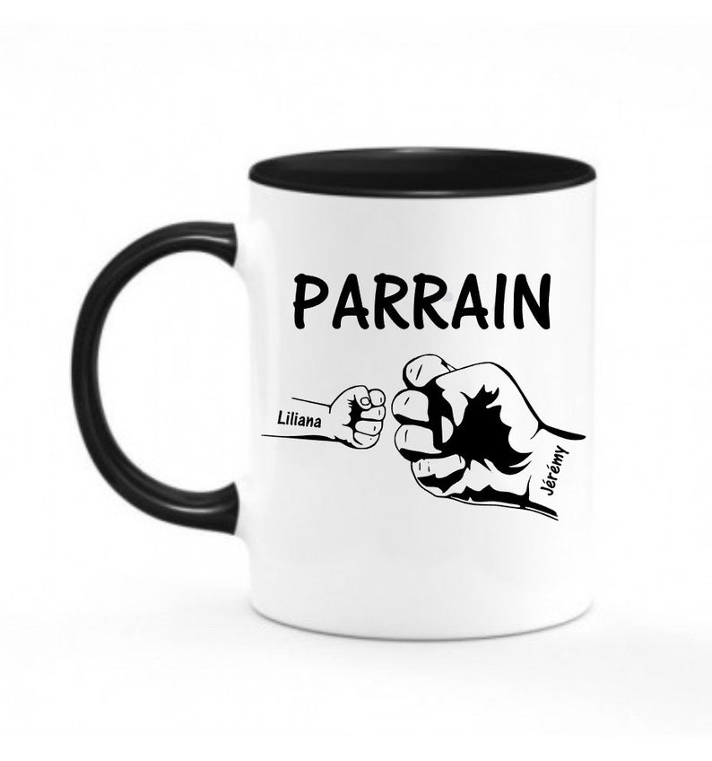 mug poing parrain Noir