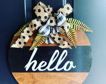 Wooden Welcome Sign