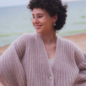 Mohair Cardigan Women Bridal Shrug Bolero Wool Jacket Women Mohair Sweater Orange Knitted Coat Wedding Cardigan