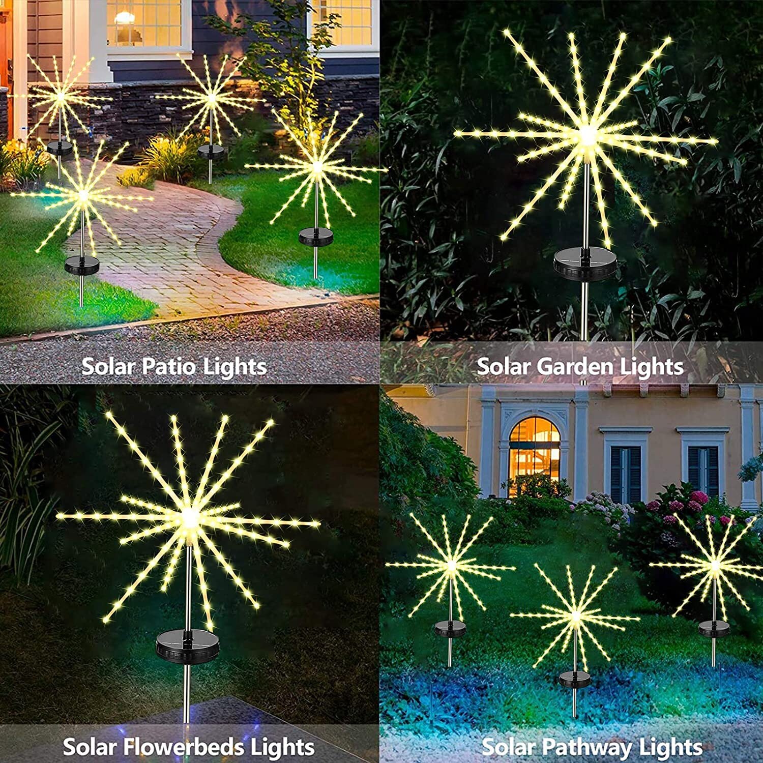 Solar Lights Outdoor Decorative Solar starburst garden Etsy