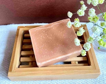 Bamboo Soap Dish | Vegan | Organic Materials Soap Dish | Natural Bath Accessories