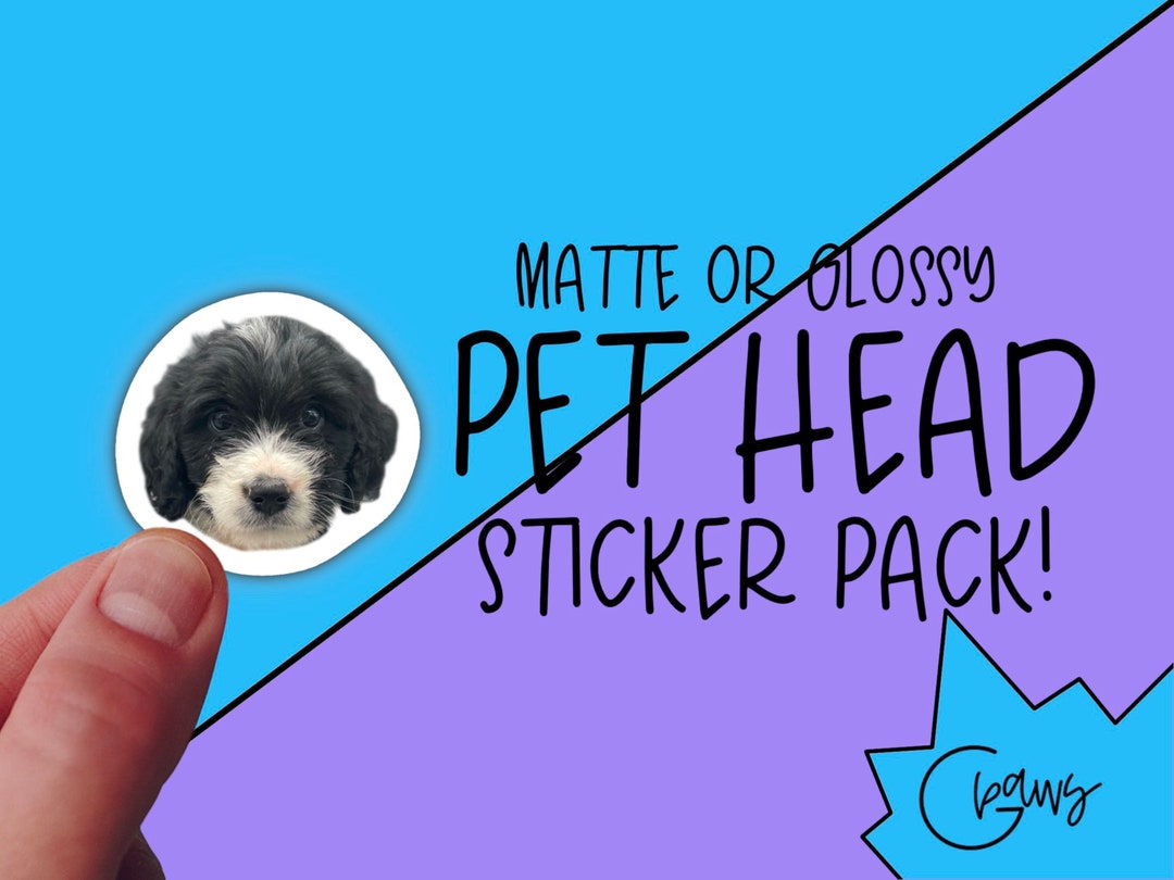 Custom Pet Stickers, Personalized Pet Stickers, Tiny Customized Photo