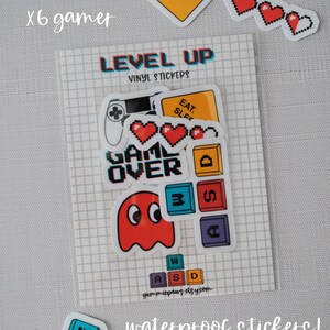 Birthday Favors, Level Up, Gamer Theme, Cool Party Favor, Waterproof ...