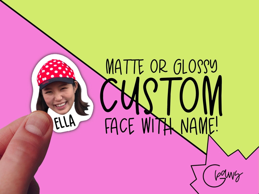 Custom Photo Stickers, Personalized Face Stickers, Custom Stickers With ...