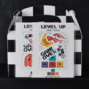 Birthday Favors, Level Up, Gamer Theme, Cool Party Favor, Waterproof ...