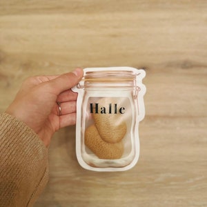 Reusable Personalised Mason Jars Pouches