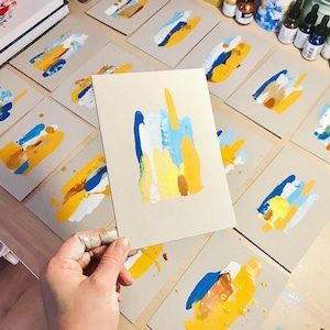 Kunstdruck Karte Familie | Illustrative Kunstkarte für dein Zuhause | Einzigartiges Geschenk für Eltern & Familien