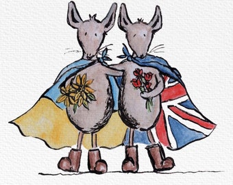 We Stand Together - Giclée Charity Print, Ukrainian