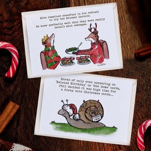 6 paquets de cartes de Noël