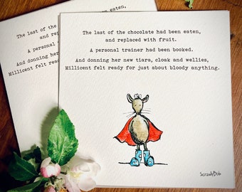 This Girl Can! - Giclée print, 15cm x 15cm