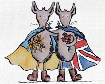 We Stand Together - Giclée Charity Print, English