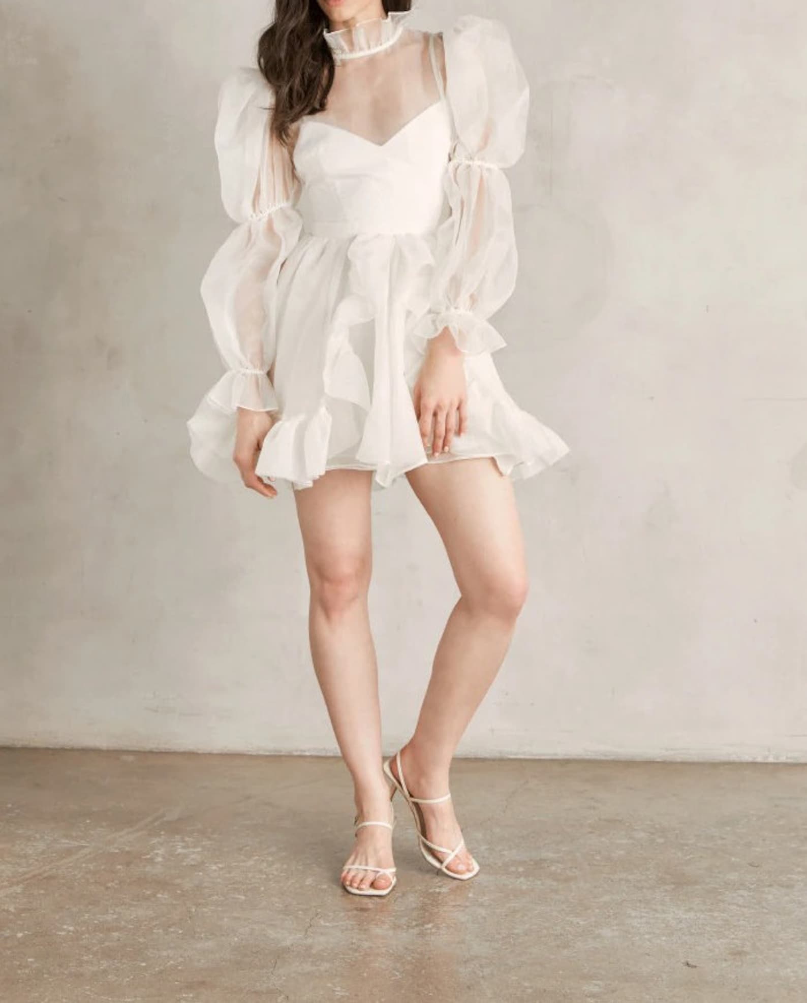 Organza Ruffle dress puff dress puffy dress fluffy dress Etsy