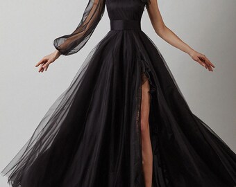 fluffy gowns