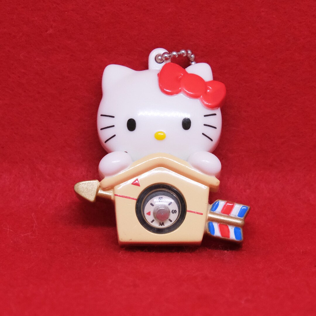 Hello Kitty Key Chain Ema Compass Version Sanrio Rare From Etsy