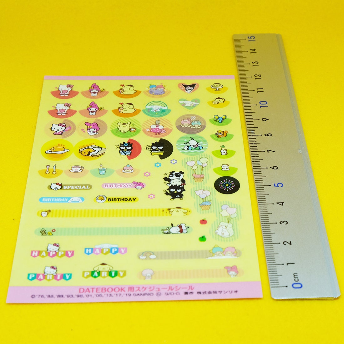 Hello Kitty Mini Sticker Sanrio Characters Rare From Japan Etsy