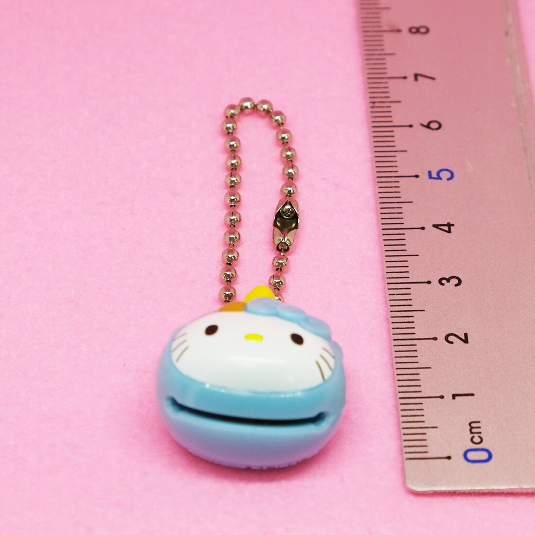 Hello Kitty Key Chain Bell Blue Everything Good Sanrio Rare Etsy