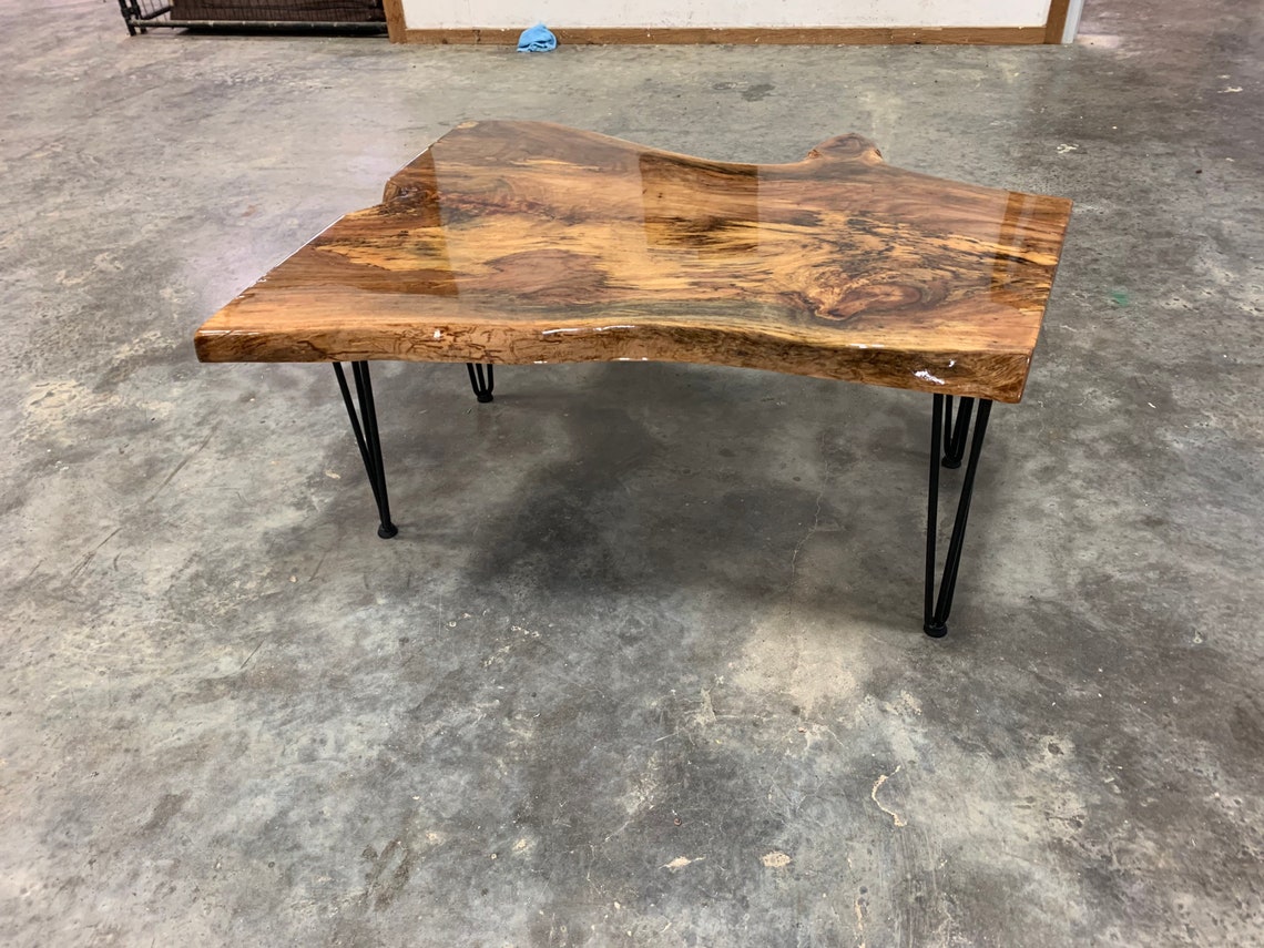 Live Edge Pecan Wood Coffee Table. Etsy