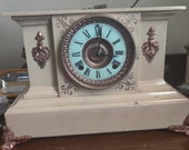 Antique Ansonia Cast Iron Mantle Clock