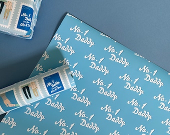 No.1 Daddy Father's Day Wrapping Paper