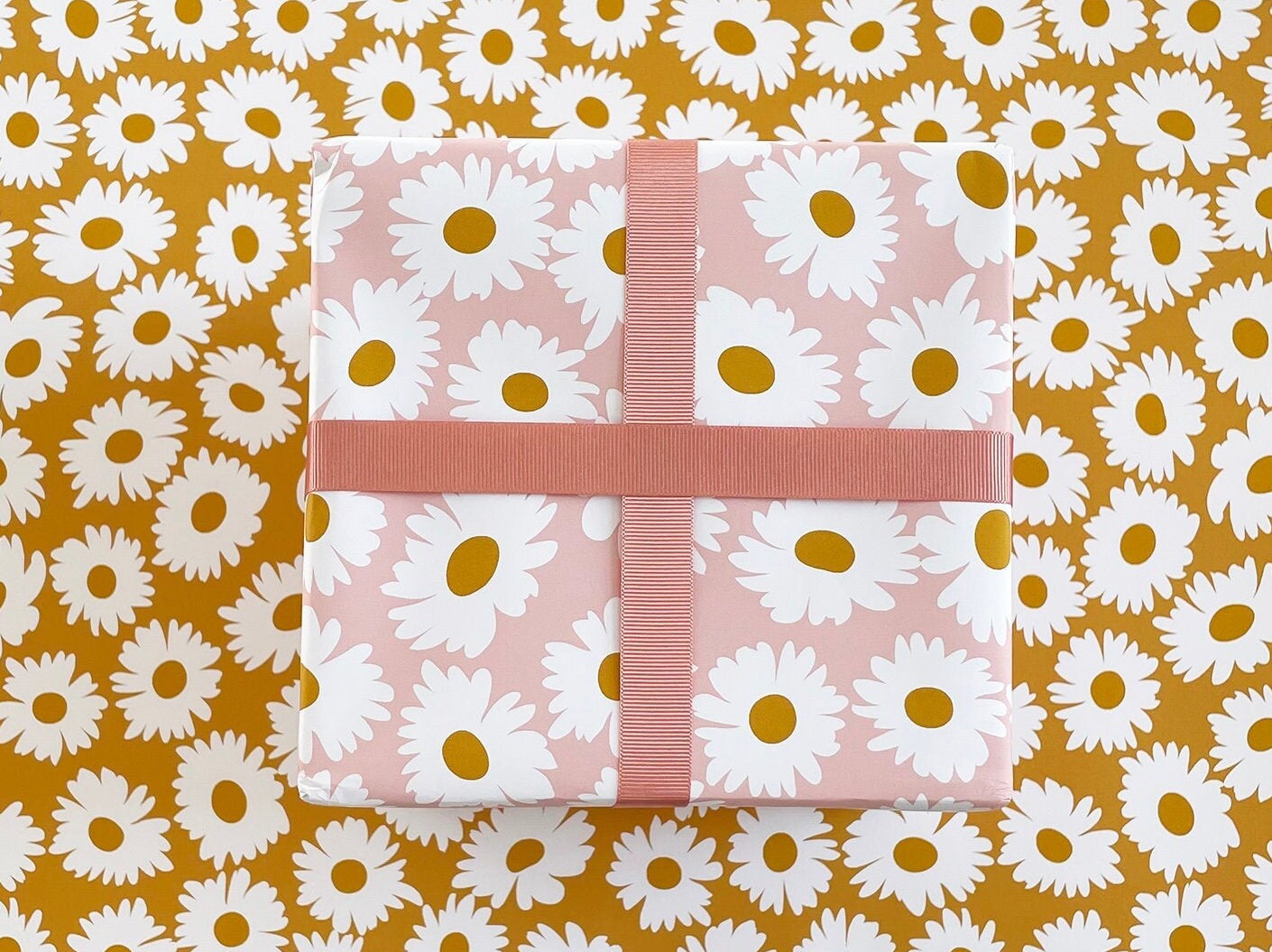 Field of Daisies Luxury Wrapping Paper Etsy UK