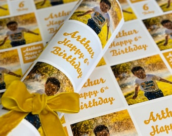 3 Sheets Of Personalised Photo Wrapping Paper