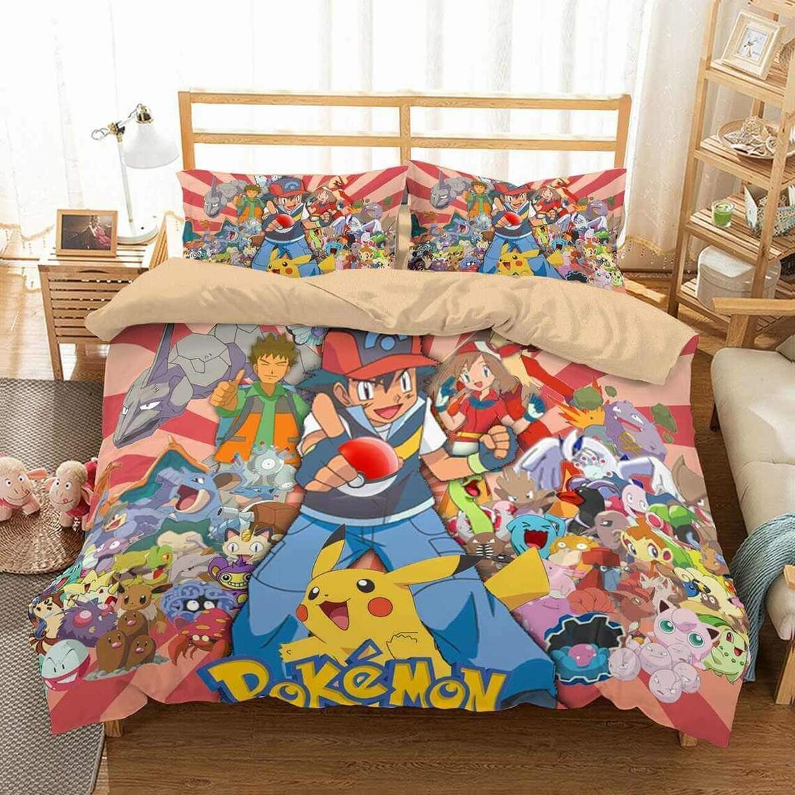 Pokemon Duvet Cover Bedding Set Etsy