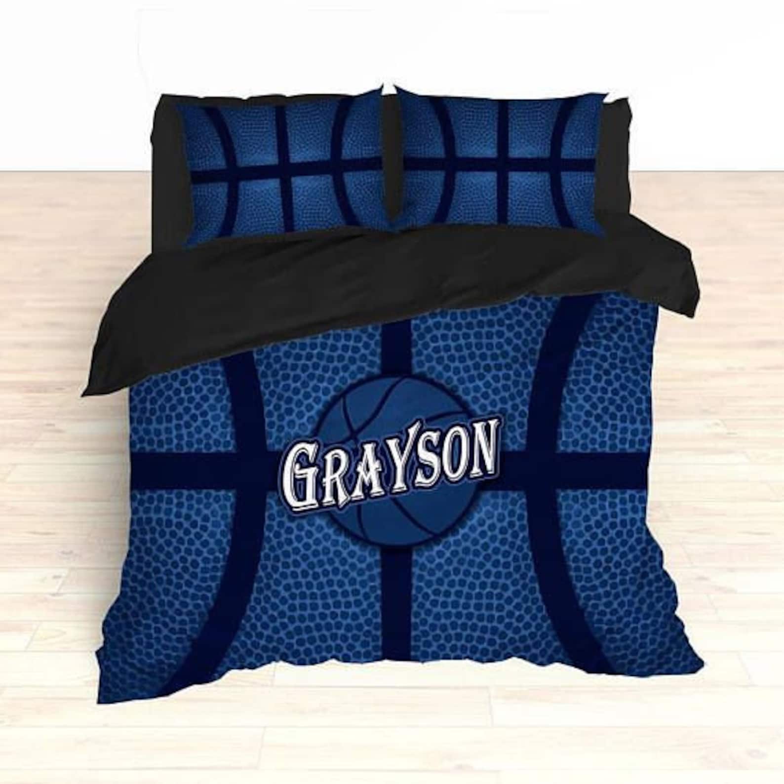 Personalized Basketball Bedding Basketball Duvet Basketball Etsy