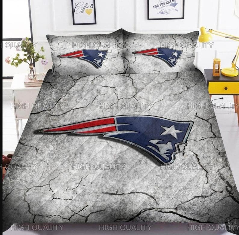 NFL New England Patriots Bedding Set Gift Design For Fans For Etsy