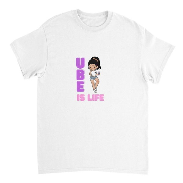 Ube is Life Filippijnse shirts Zwaargewicht unisex T-shirt met ronde hals