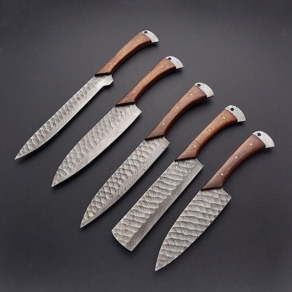 Handmade Damascus Steel Kitchen Knife/steak Knife/ Cleaver