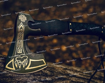 Personalized Viking Axe | Best Man & Groomsmen Gift | Hand-Forged Hatchet for Birthday, Anniversary or Christmas