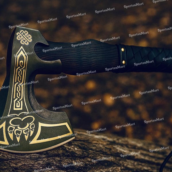 Hacha vikinga personalizada / Regalo para el padrino y los padrinos de boda / Hacha forjada a mano para cumpleaños, aniversario o Navidad.