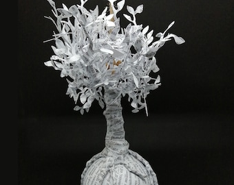 Flying Tree Paper Cut Sculpture