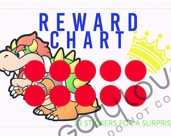Bowser Themed Reward Chart