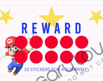 Mario Themed Reward Chart