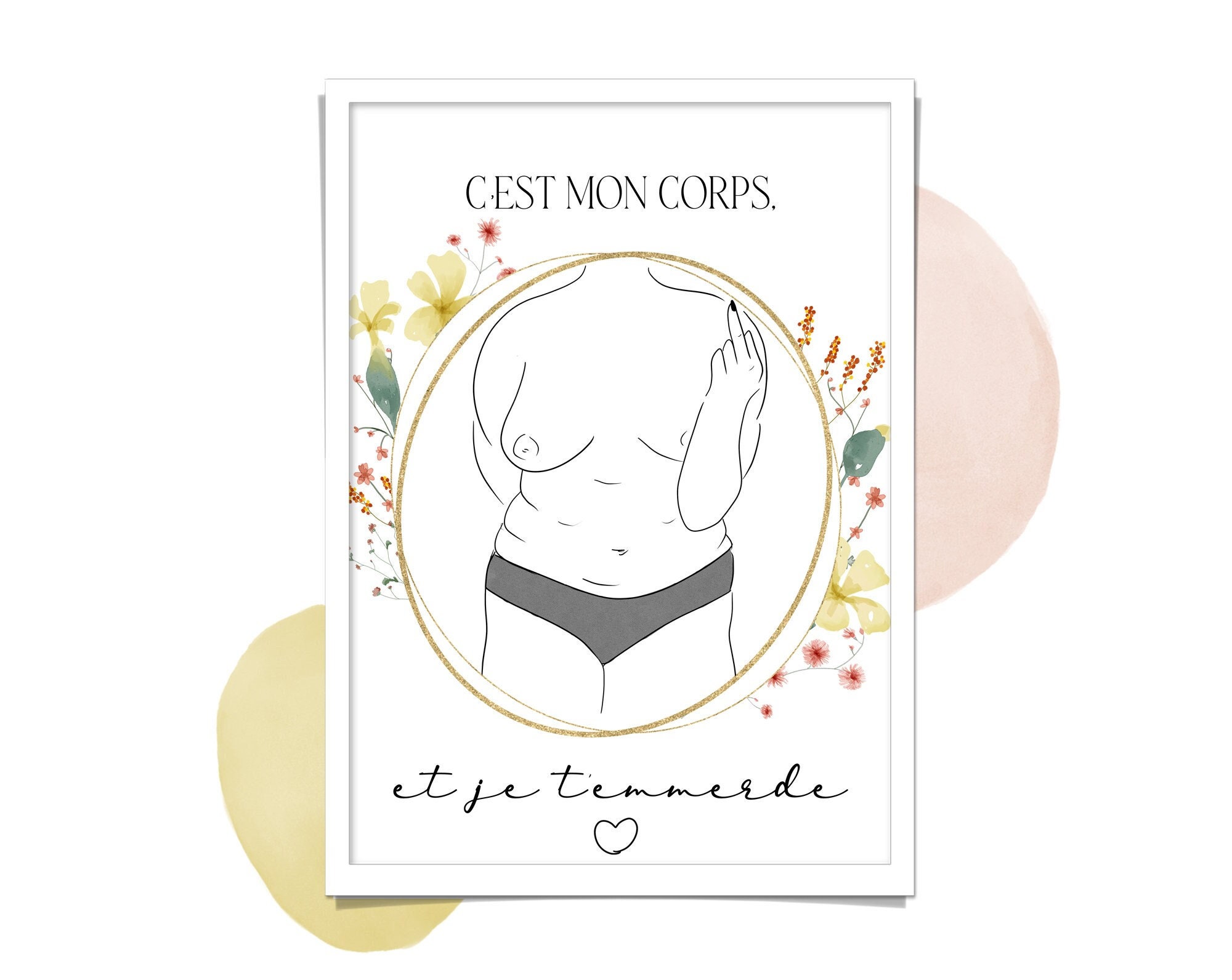 Affiche Silhouette C'est Mon Corps