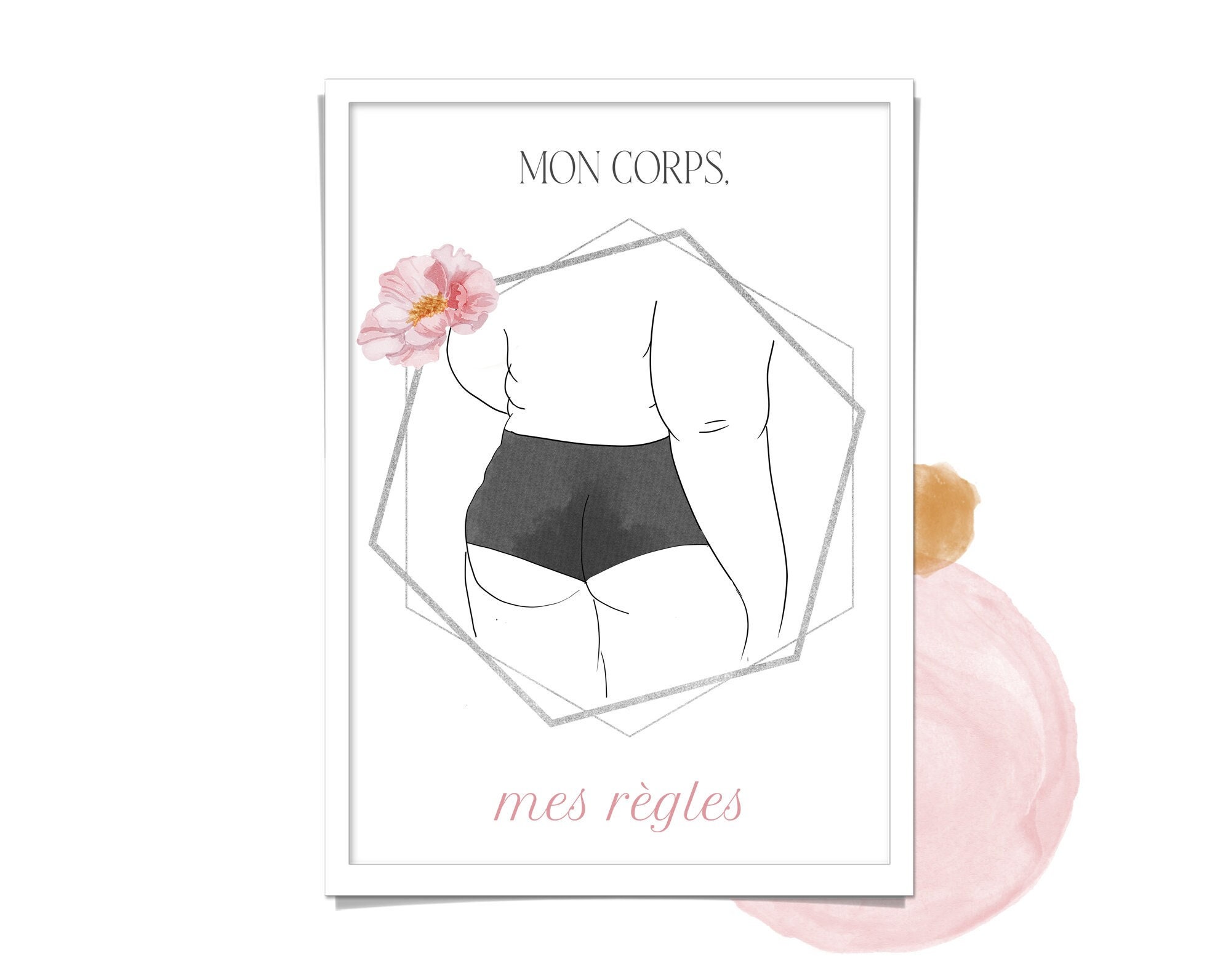 Affiche Silhouette Mon Corps Mes Règles